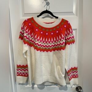 99 Jane Street Women’s Sweater – Fair Isle Knit - NWT
